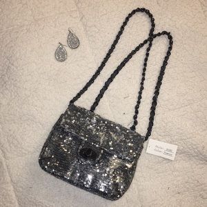 Silver sequence purse